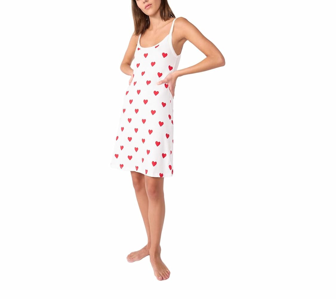 Amazon | [プチバトー] ハートプリントキャミソールワンピース